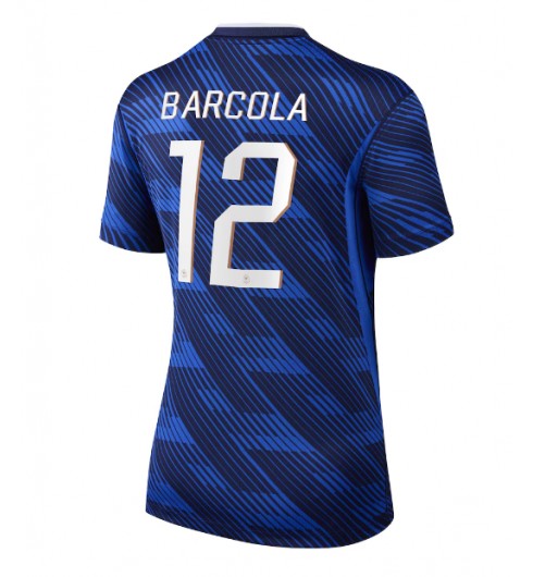 Francie Bradley Barcola #12 Domácí Dres pro Dámské MS 2026 Krátký Rukáv Francie Bradley Barcola #12 Domácí Dres pro Dámské MS 2026 Krátký Rukáv